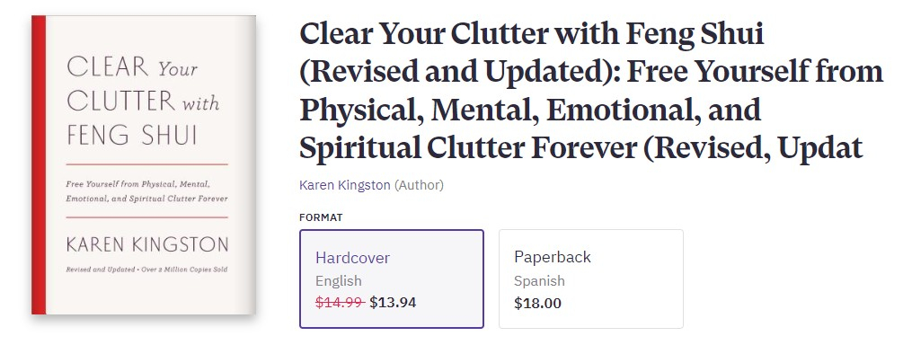 Buy Online Clear Your Clutter with Feng Shui
