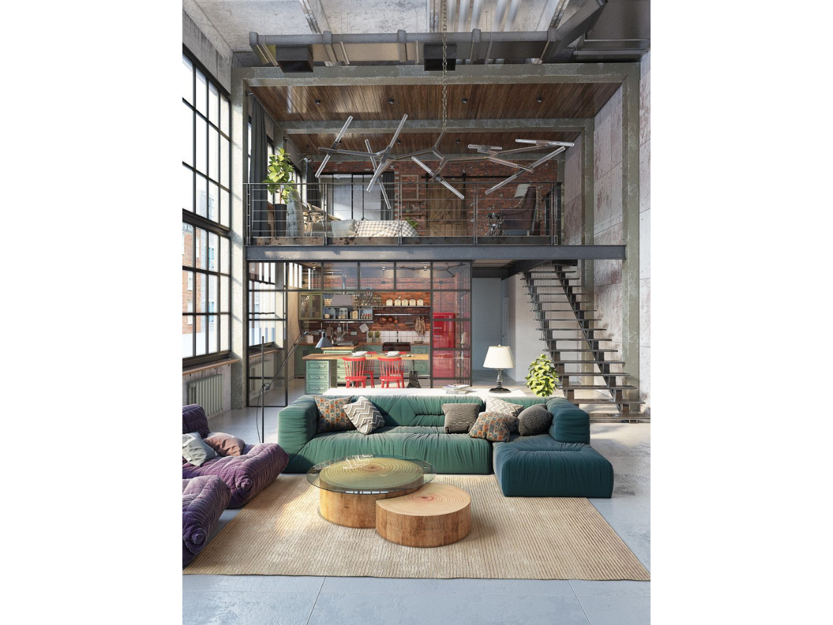 Industrial Loft living room