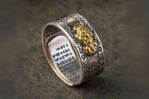 Feng Shui Pixiu Mantra Ring